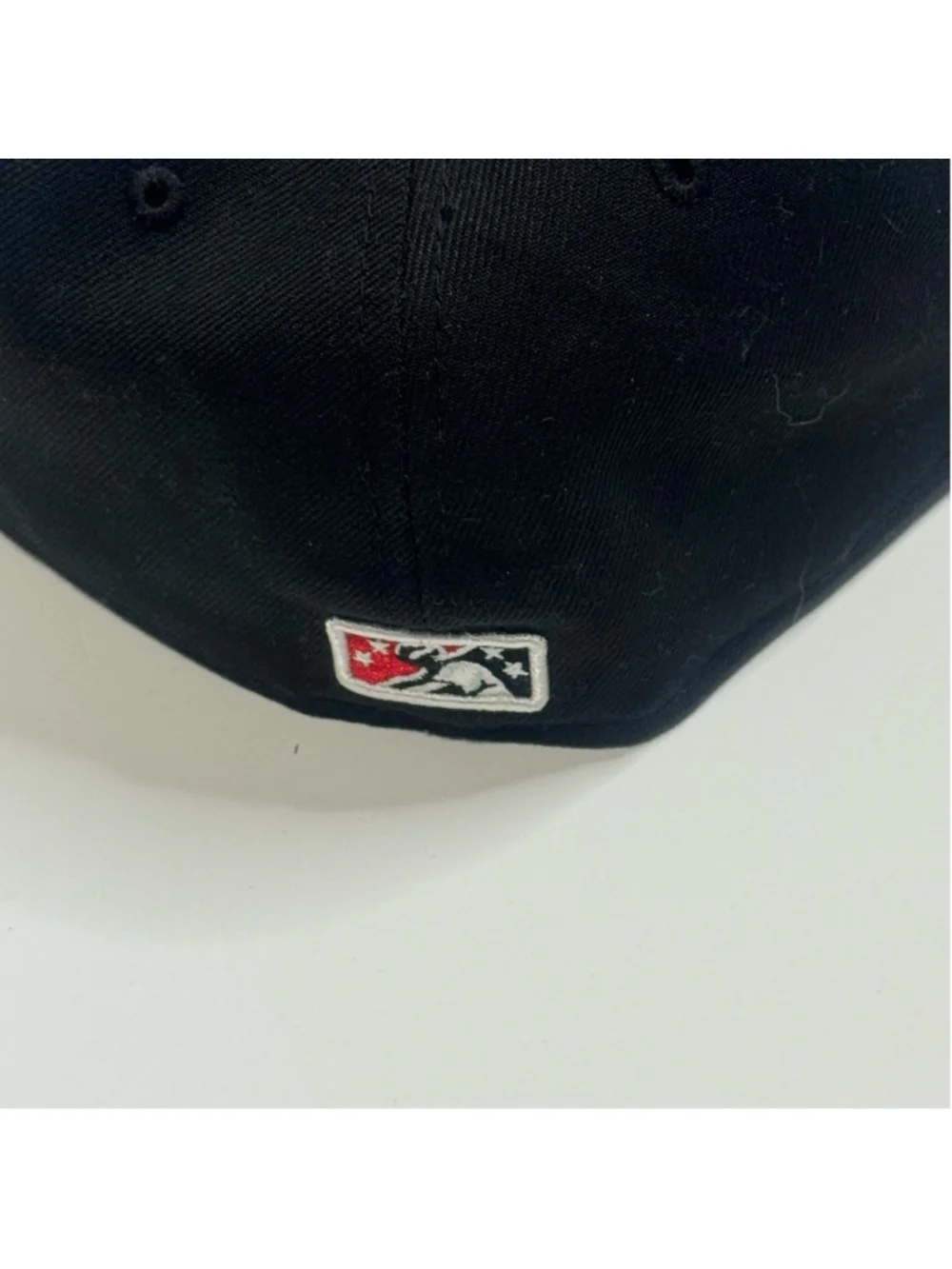 New Era 59FIFTY MiLB Fitted Hat Black Red Size 7 1/4 Baseball Cap - Picture 7 of 12
